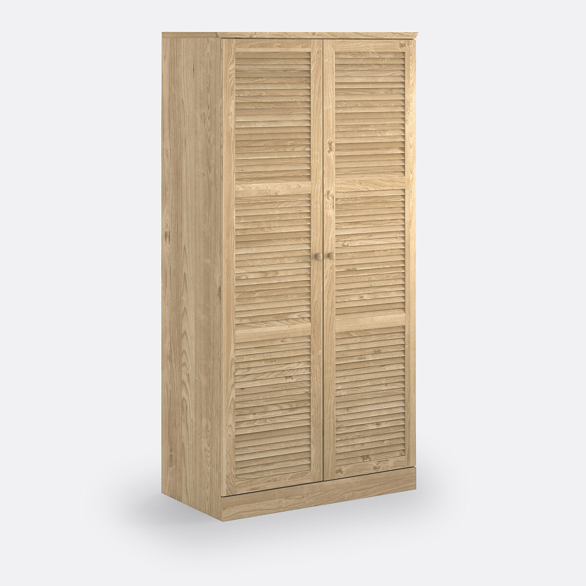 Armoire 2 portes, Mayor bois clair brut, SO'HOME