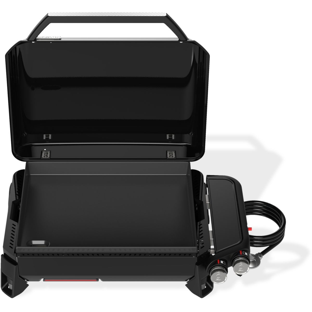 Plancha gaz black 2 brûleurs à poser,  56x41 cm noir, WEBER