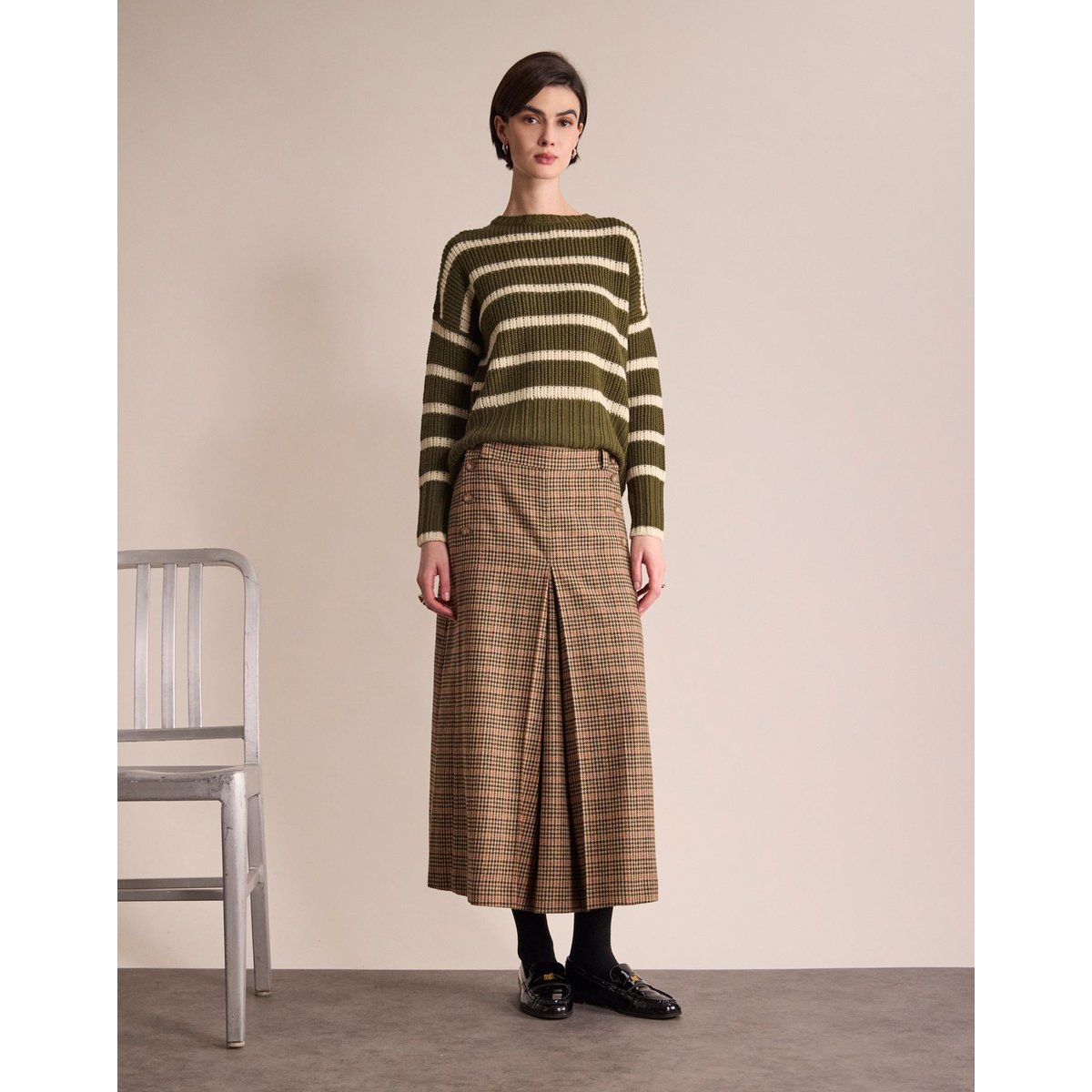 Jupe Yona beige, INES DE LA FRESSANGE PARIS