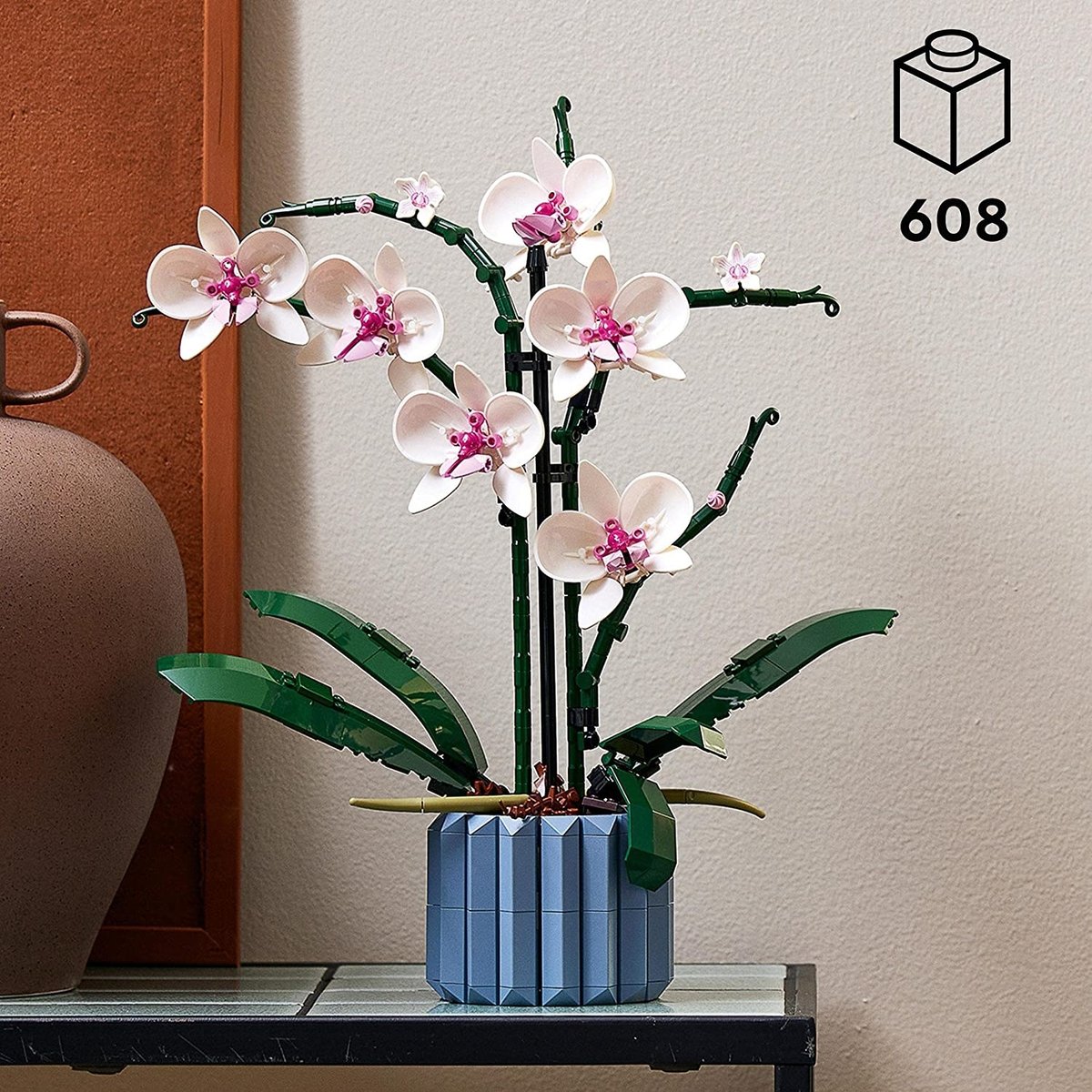 LEGO Botanicals - LEGO Creator - L'orchidée - 10311 blanc, rose, bleu, marron, LEGO