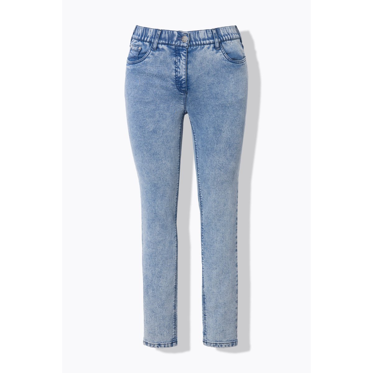 Jean Sarah en jersey bleu clair, ULLA POPKEN