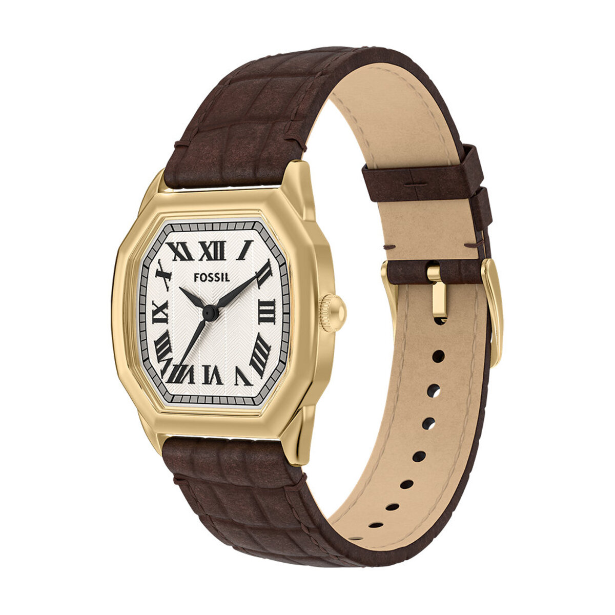 Montre Analogique  HARLOW argenté beige marron, FOSSIL