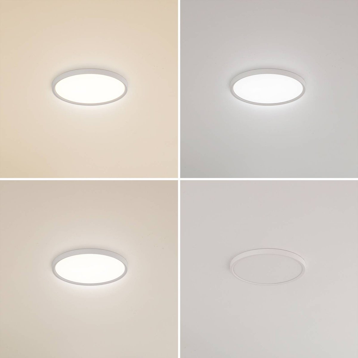 Plafonnier  moderneLED, Pravin blanc mat, LINDBY