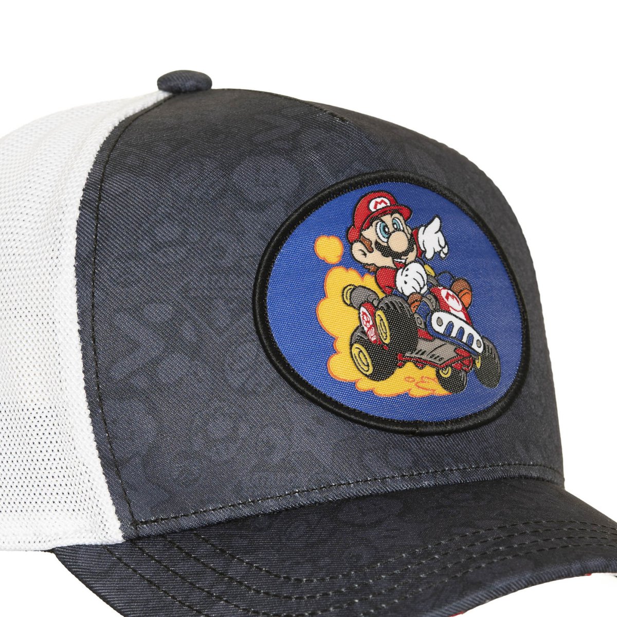 Casquette Trucker Mario Kart noir/blanc/bleu/rouge, CAPSLAB
