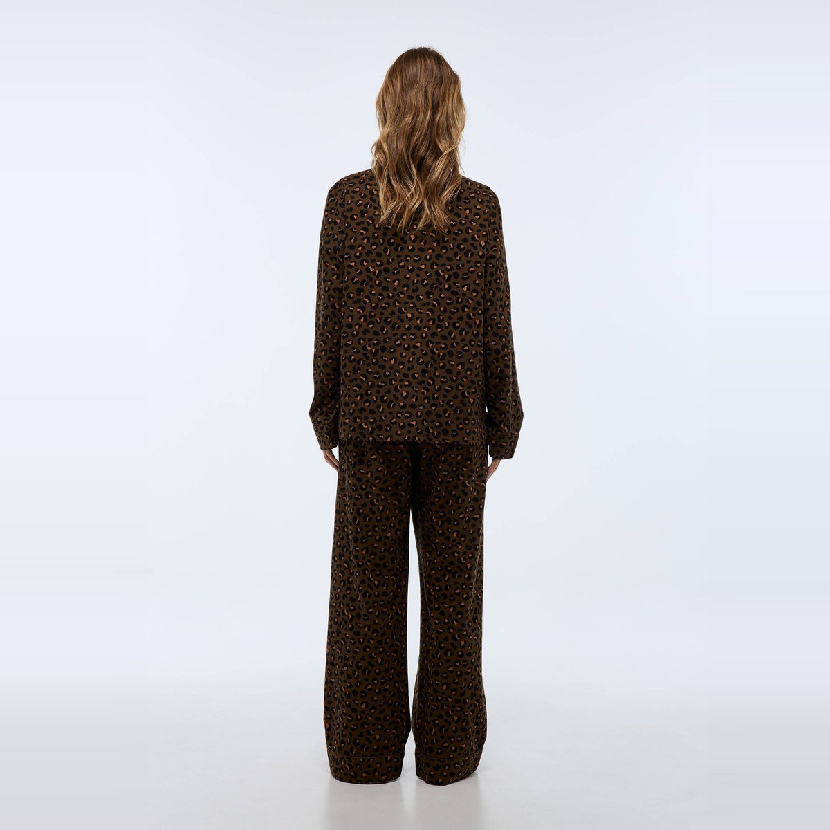 Pyjama imprimé léopard en coton BIO ours, MONOPRIX