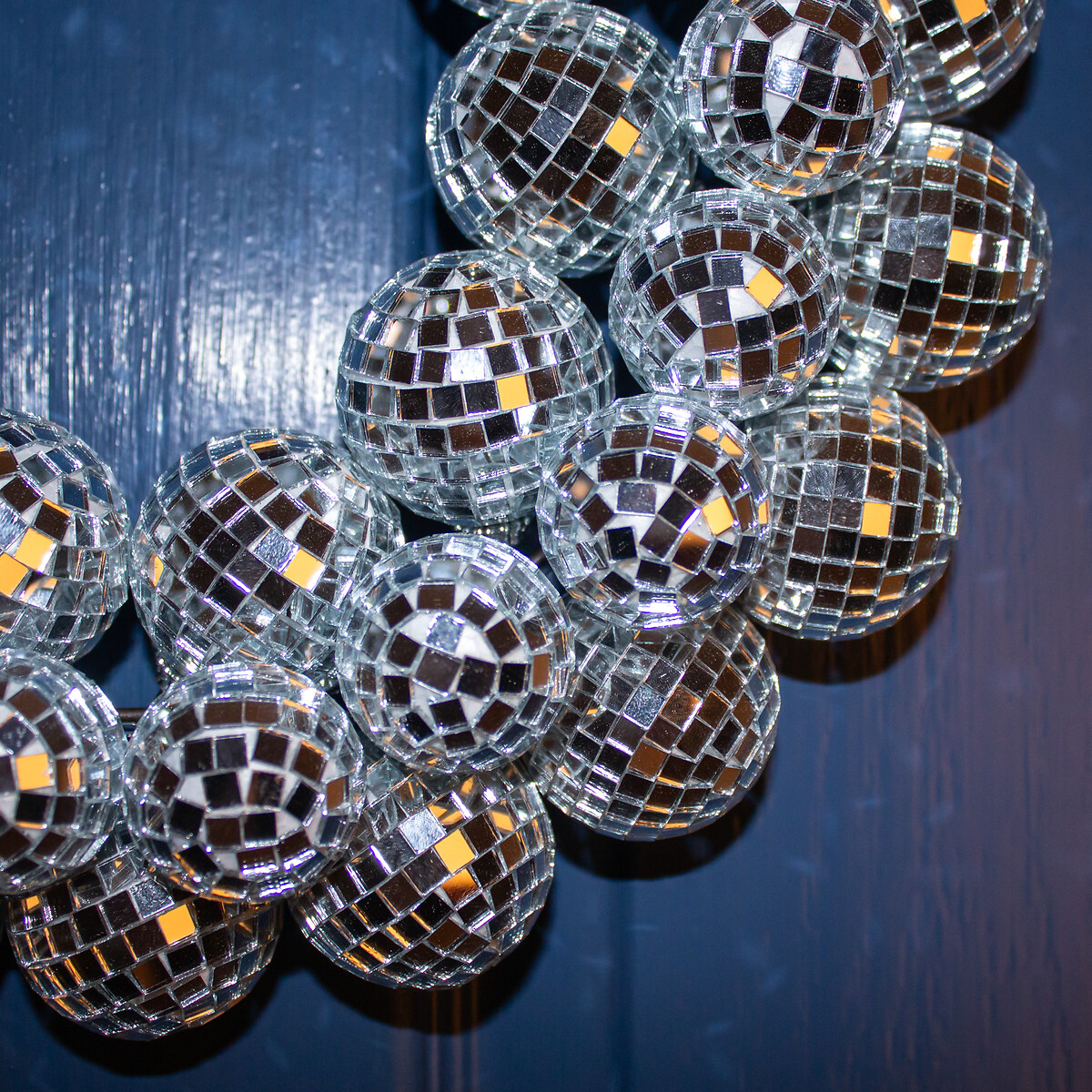 32cm Mirror Ball Wreath silver-coloured, SO'HOME