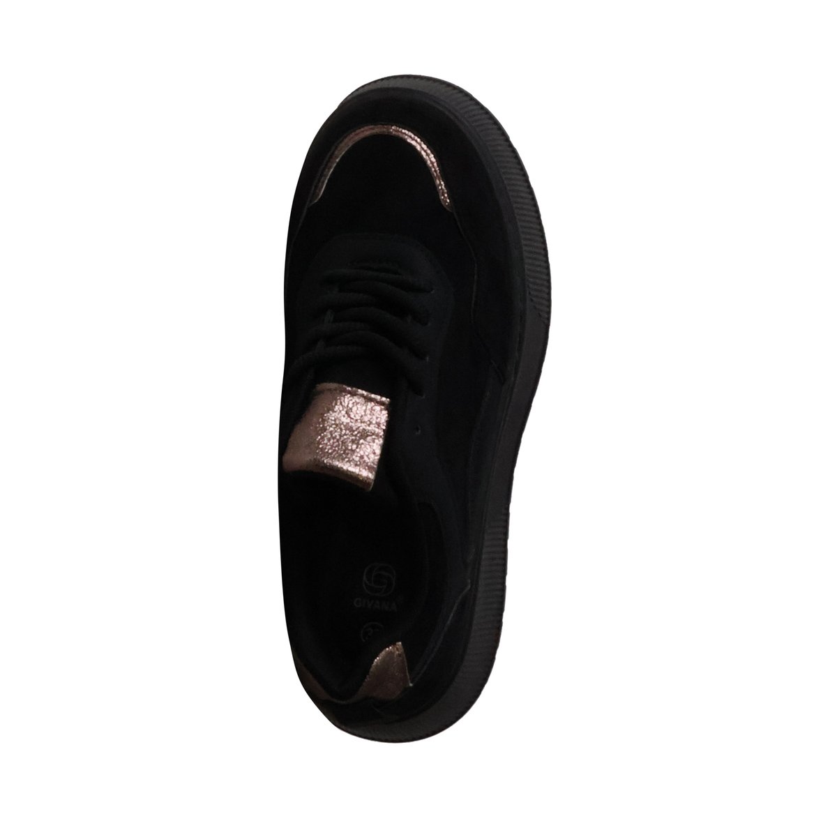 Basket Compensé à Lacets noir, ENZA NUCCI