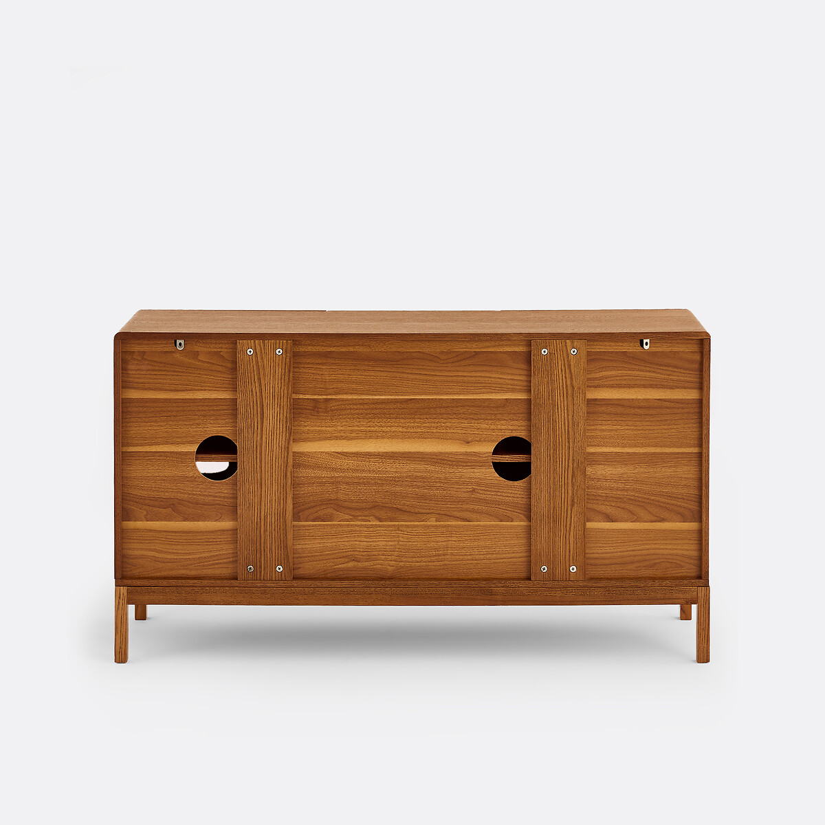 Credenza a 3 ante, frassino massiccio e impiallacciatura di frassino, NEOTTIE tinta color noce, LA REDOUTE INTERIEURS