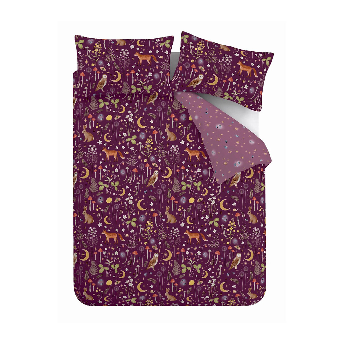 Enchanted Twilight Duvet Cover and Pillowcase Set plum, CATHERINE LANSFIELD