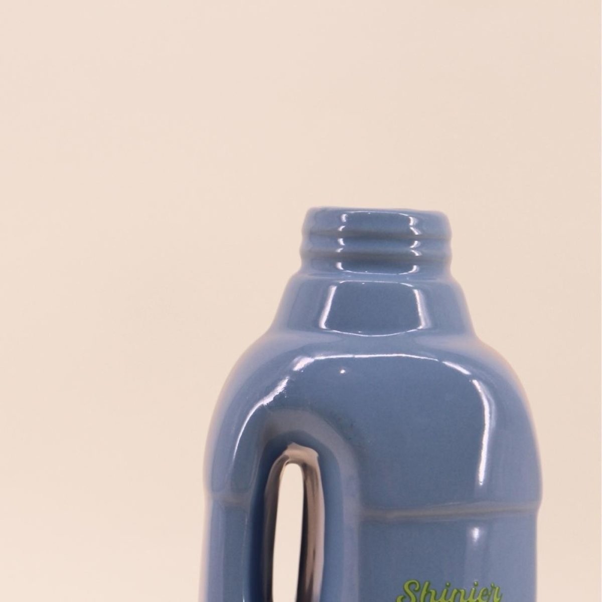 Vase bouteille nettoyant voiture, H26cm bleu, KERSTEN