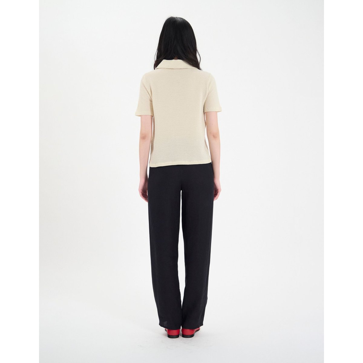 Polo Bryan en coton marine ivory, INES DE LA FRESSANGE PARIS