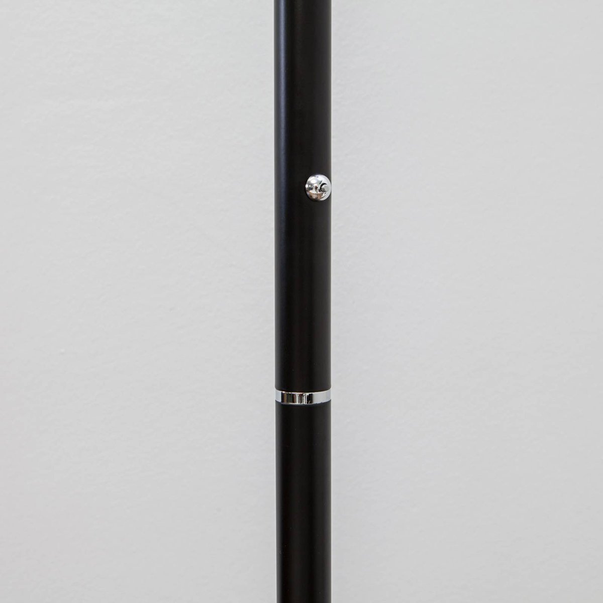 Lampadaire en métal moderneLED, Malea noir, transparent, LINDBY