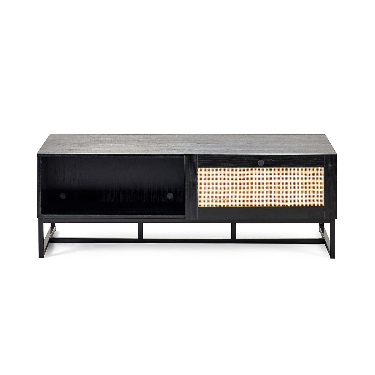 Indiya Rattan Storage Coffee Table black, SO'HOME