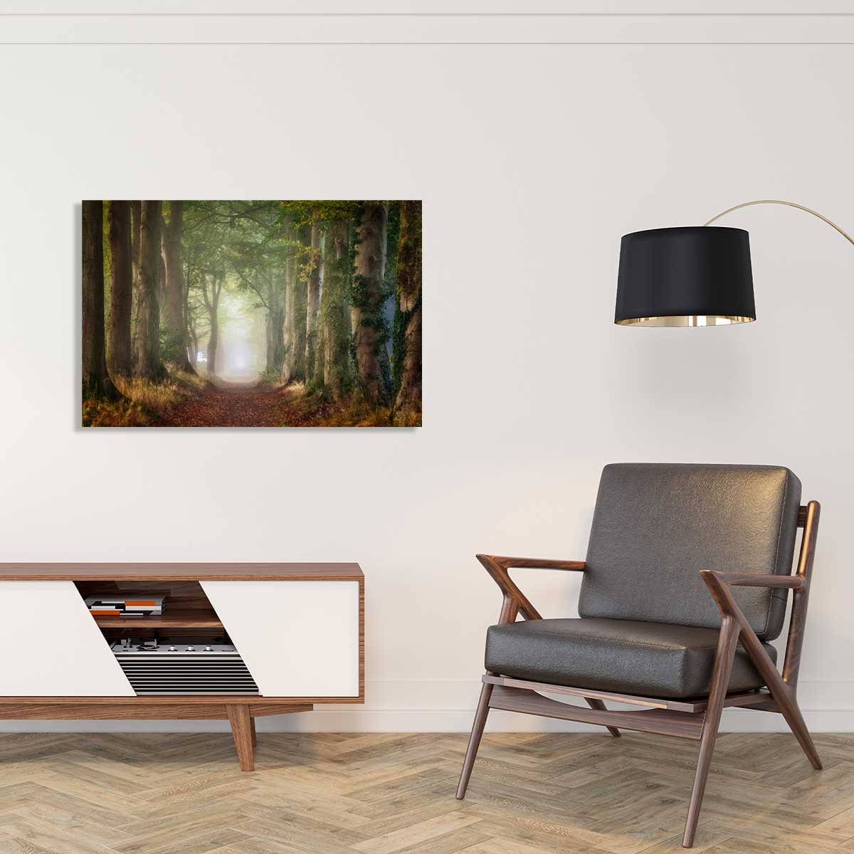 Tableau paysage sur le chemin tableau alu dibond, HEXOA