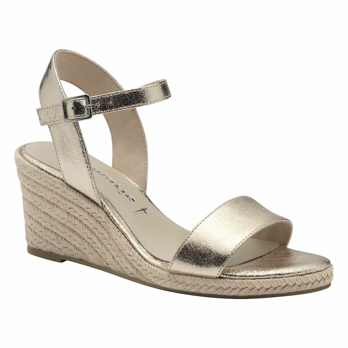 Wedge Espadrilles platinum, TAMARIS
