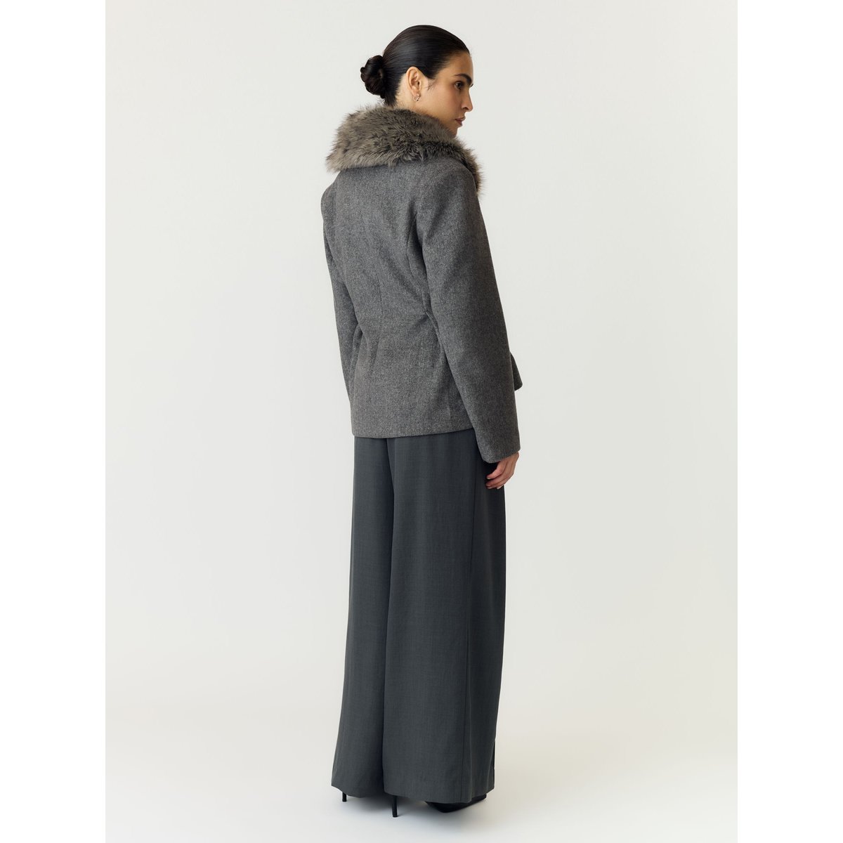 Veste gris - medium grey melange1, YAS