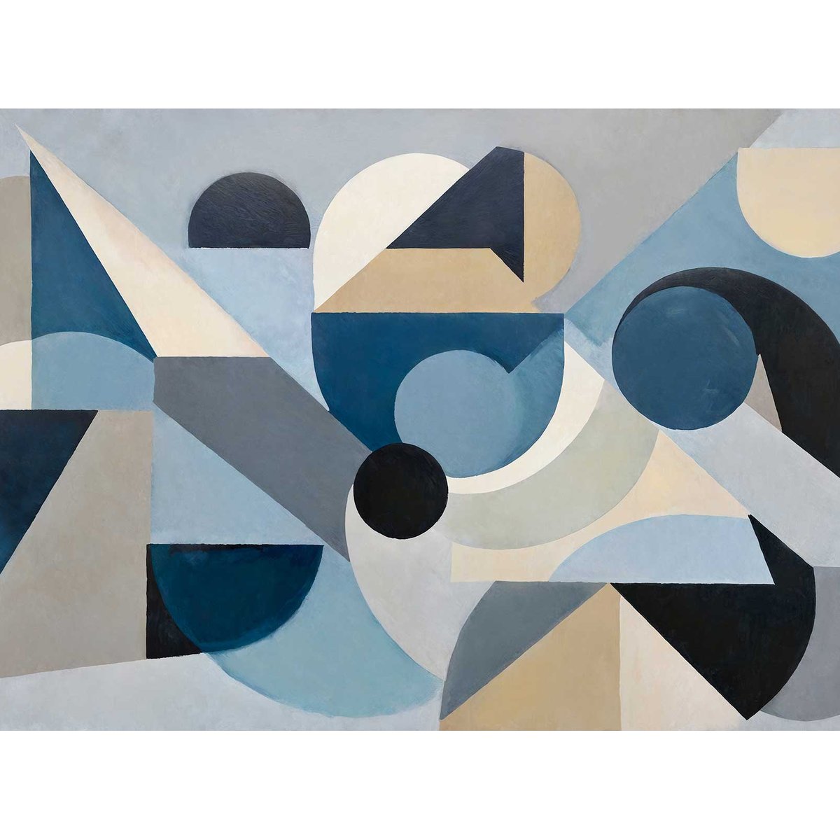 Papier peint Équilibre Bleu bleu, HEXOA