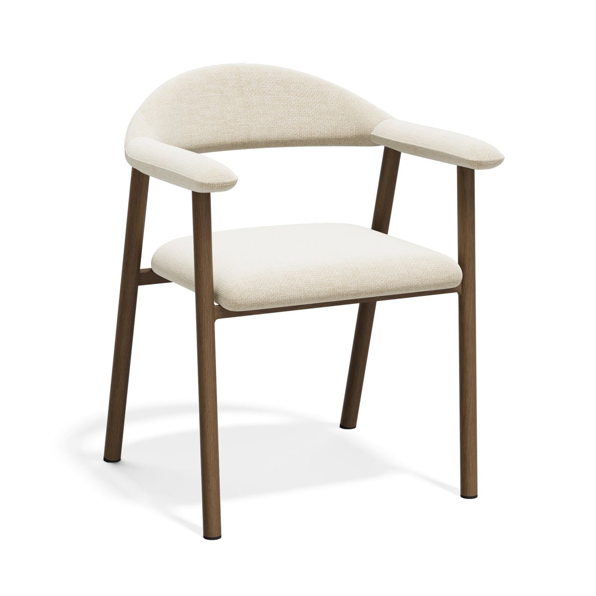 Lot de 2 chaises en velours chenillé HUDSON crème, SIA HOME