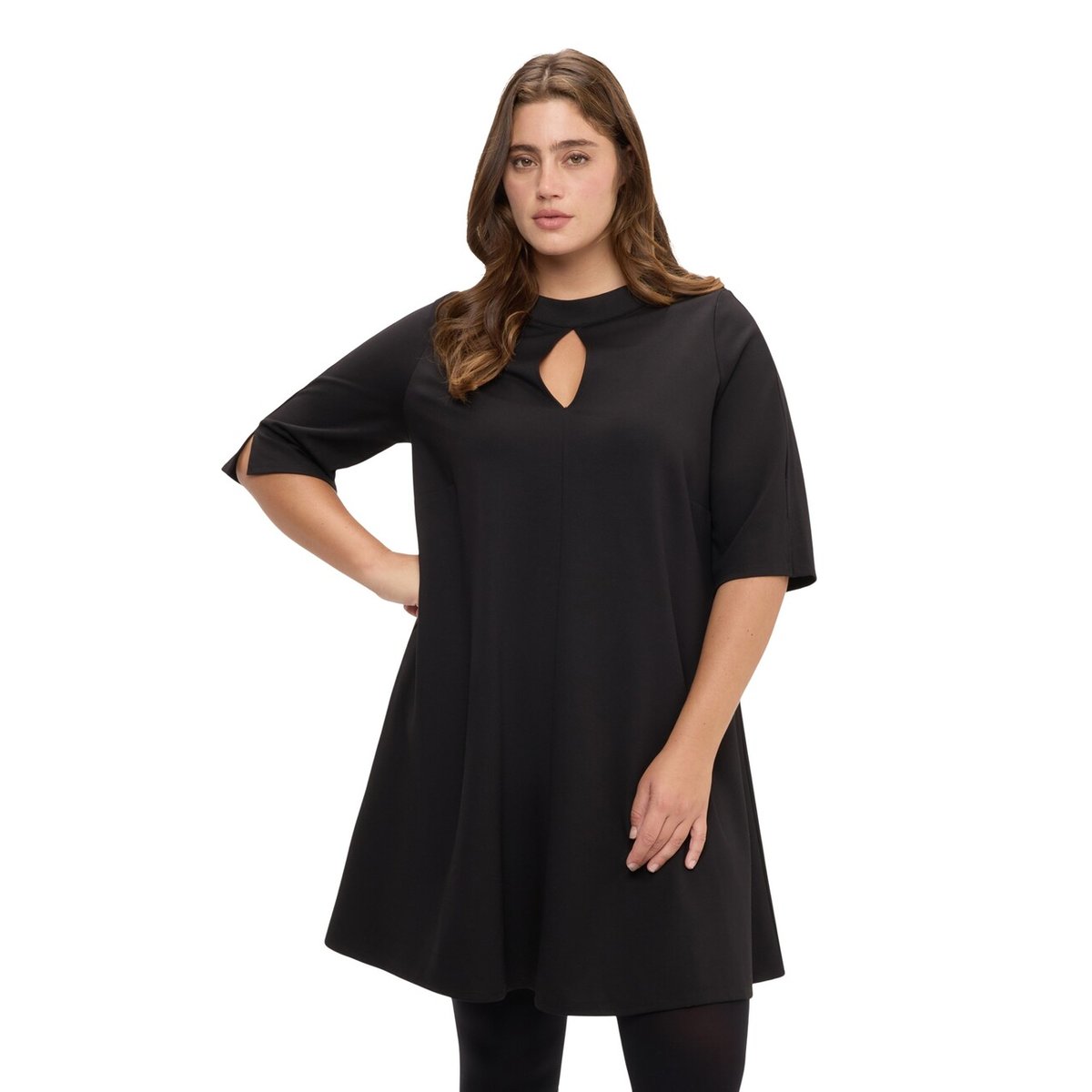 Robe évasée noir, FIORELLA RUBINO