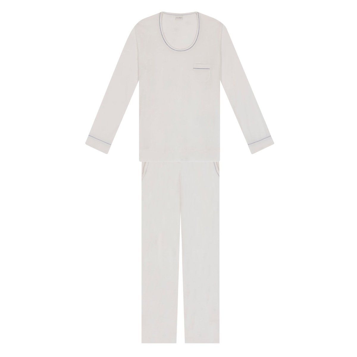 Pyjama en coton modal LES INTEMPORELLES A02 écru, LE CHAT