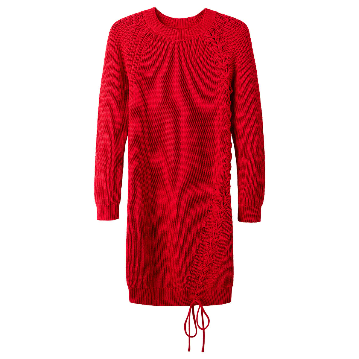 Robe Pull en Maille à Dentelle Latérale Roxy rouge, JOE BROWNS