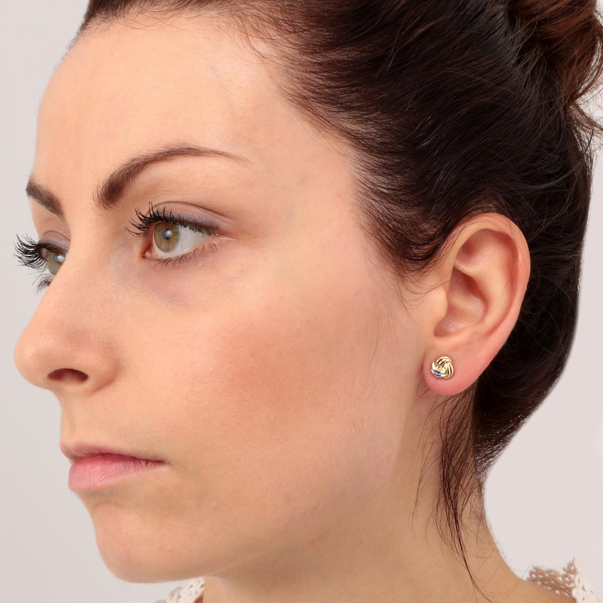 Boucles D'oreilles En Or Jaune 750 Classic or jaune, BLUESPIRIT