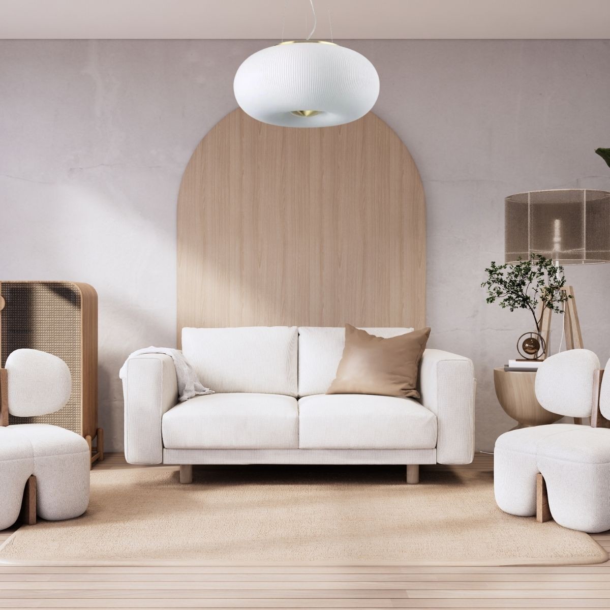 Suspension ARIZONA blanc, IDEAL LUX