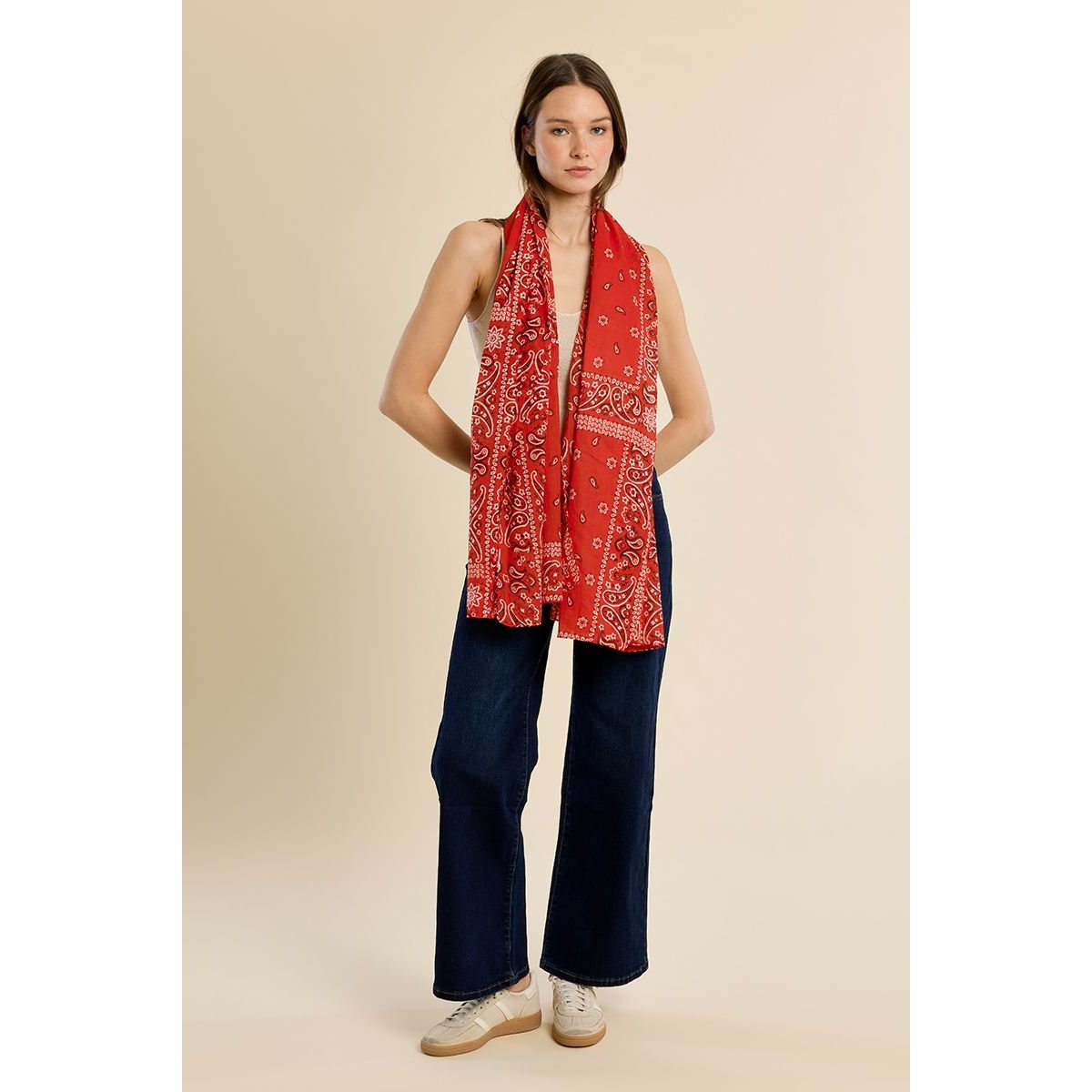 Foulard Bandana en coton v002231, MOLLY BRACKEN