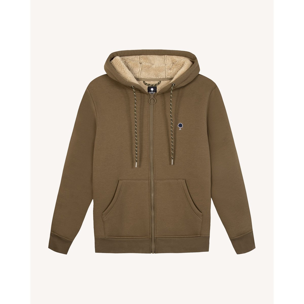 Sweat coton MEYGAL marron, FAGUO