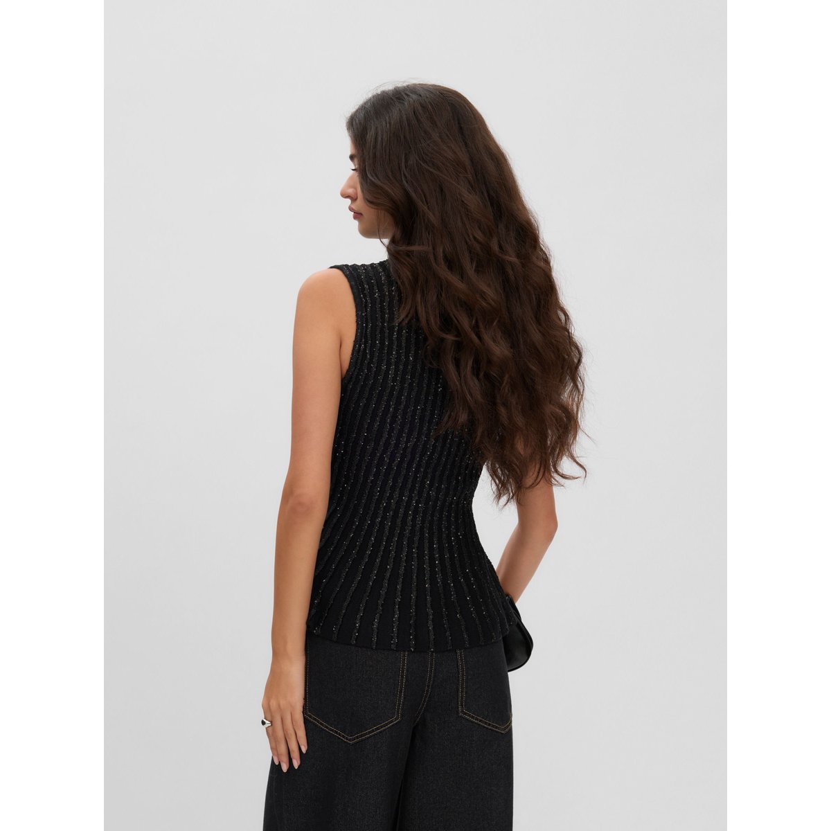 Pull En Maille black 1, VERO MODA