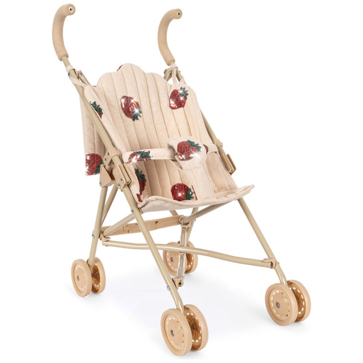 Poussette pour enfant ecru, rouge, vert, KONGES SLOJD