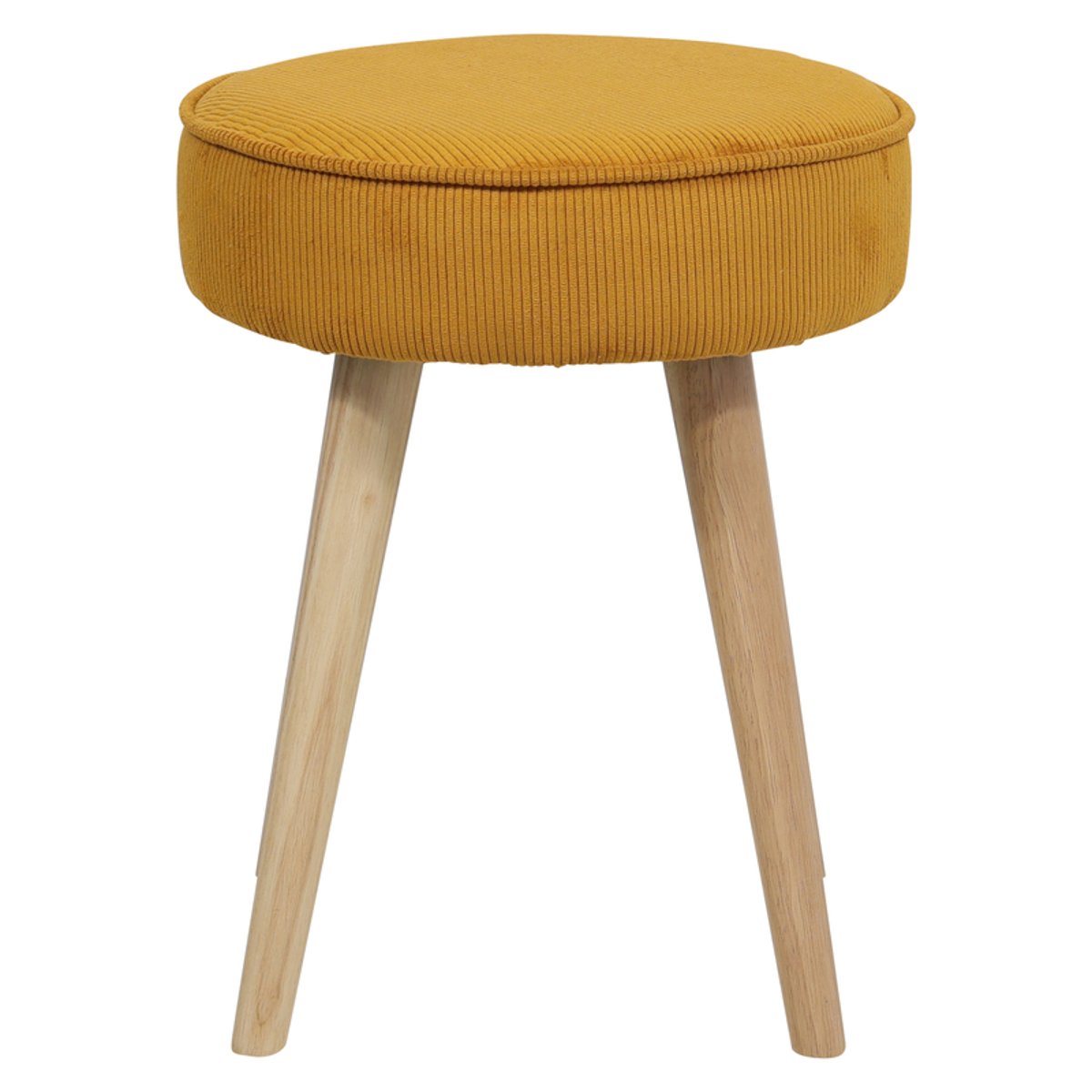 Pouf velours côtelé abricot, ZAGO