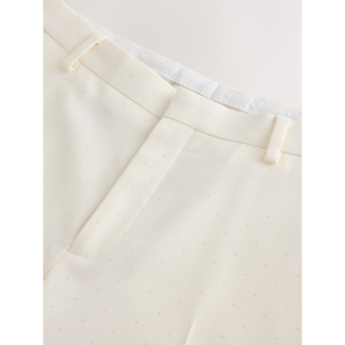 Pantalon de smoking slim scintillant écru, NEXT