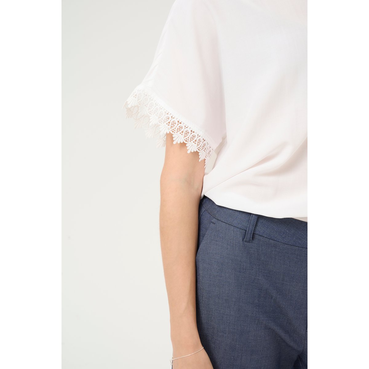 Shirt with short sleeve blanc spring gardenia, CULTURE