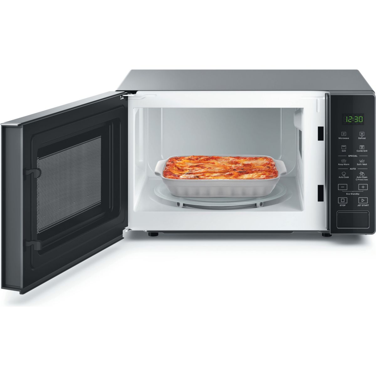 Micro ondes grill MWP203SB silver, WHIRLPOOL