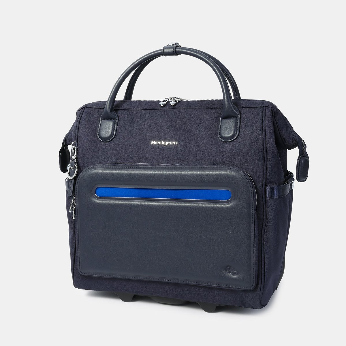 Sac ordinateur à roulettes grand volume sécurisé peacoat blue, HEDGREN