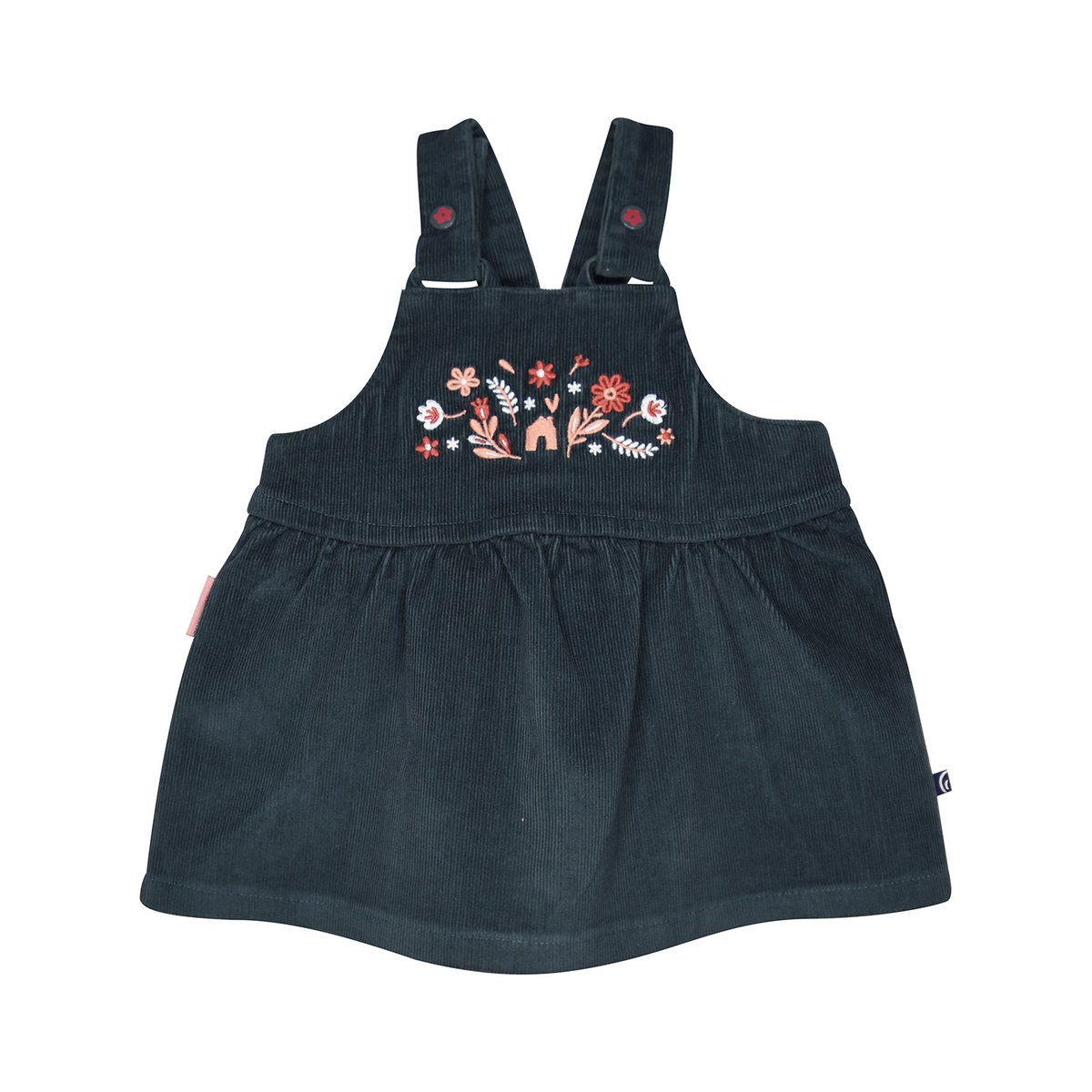 Tshirt robe sandrine velours cotele bleu, SUCRE D'ORGE