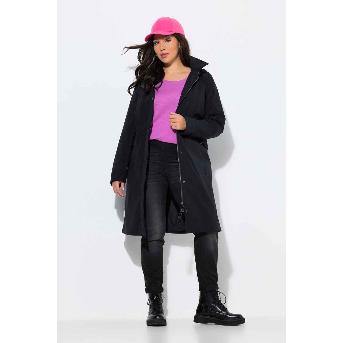 Parka technique HYPRAR à capuche noir, ULLA POPKEN
