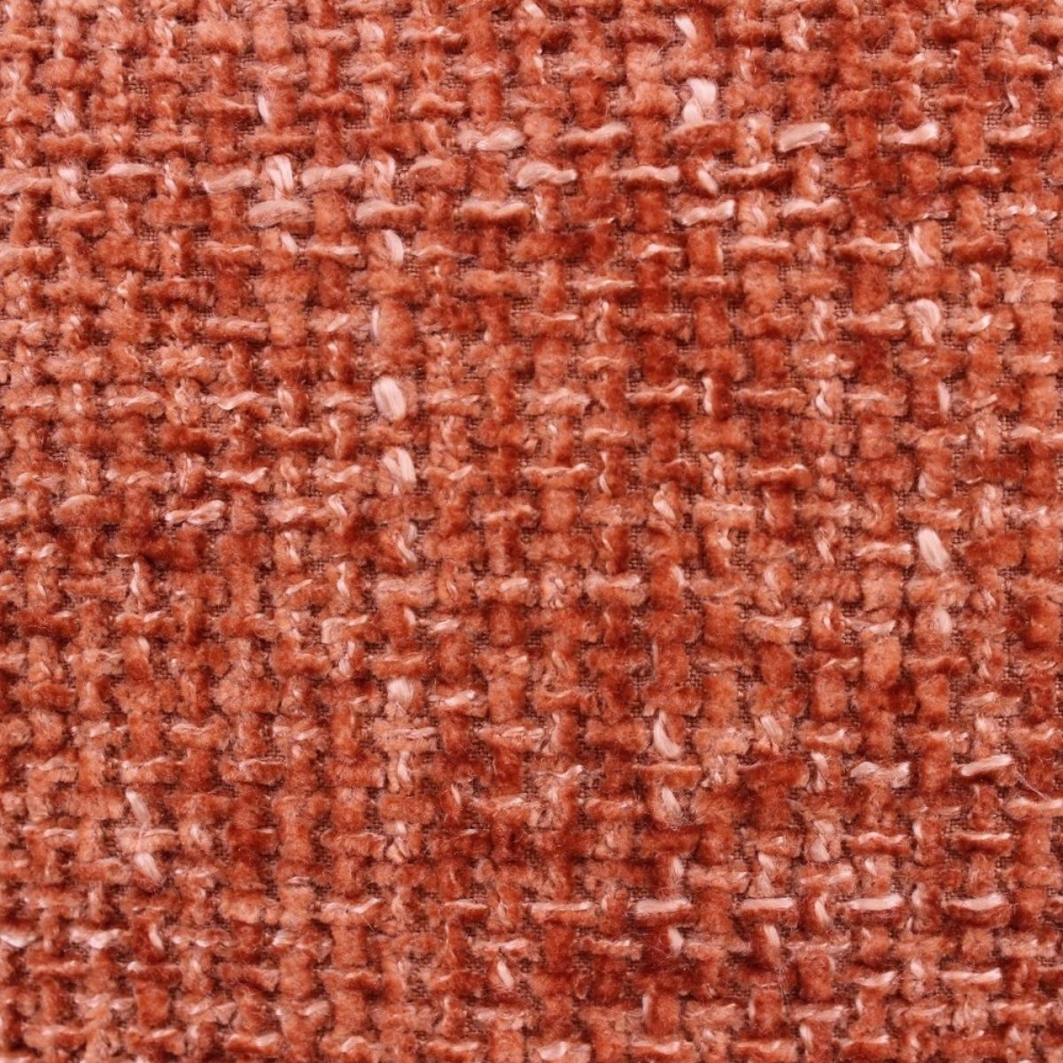 Coussin chiné en velours 45x45cm orange, ORNAMI