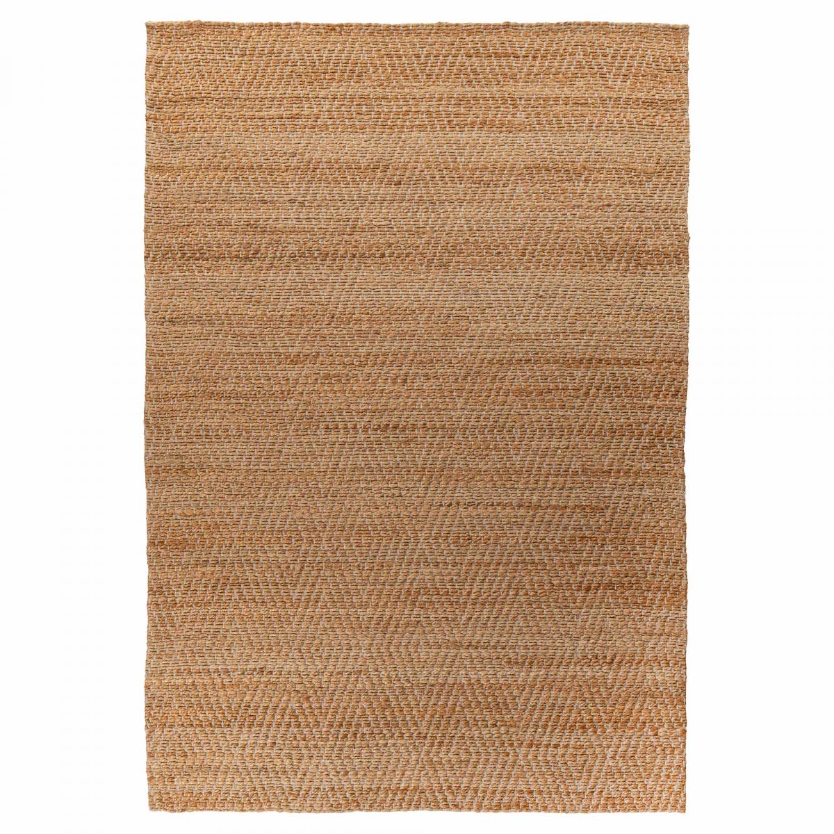 Tapis salon, fait main en jute beige, UN AMOUR DE TAPIS