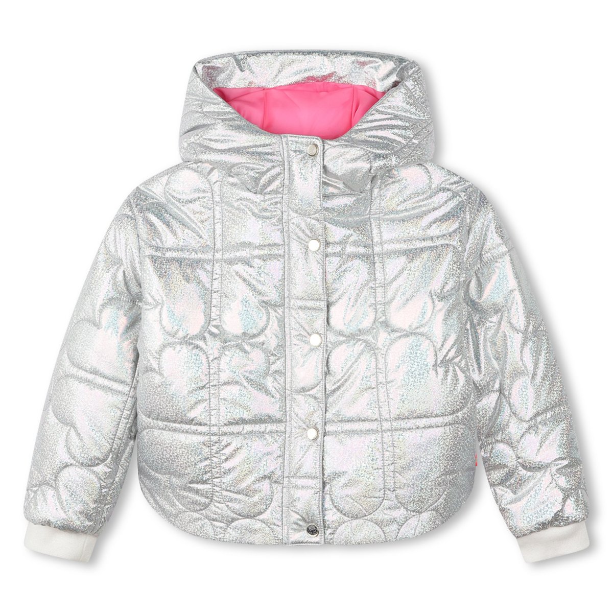 Doudoune métallisée à capuche nacre, BILLIEBLUSH