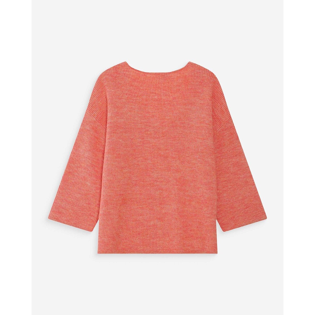 Pull scollo a V manica a 3/4 VICENZO corallo, GRACE & MILA