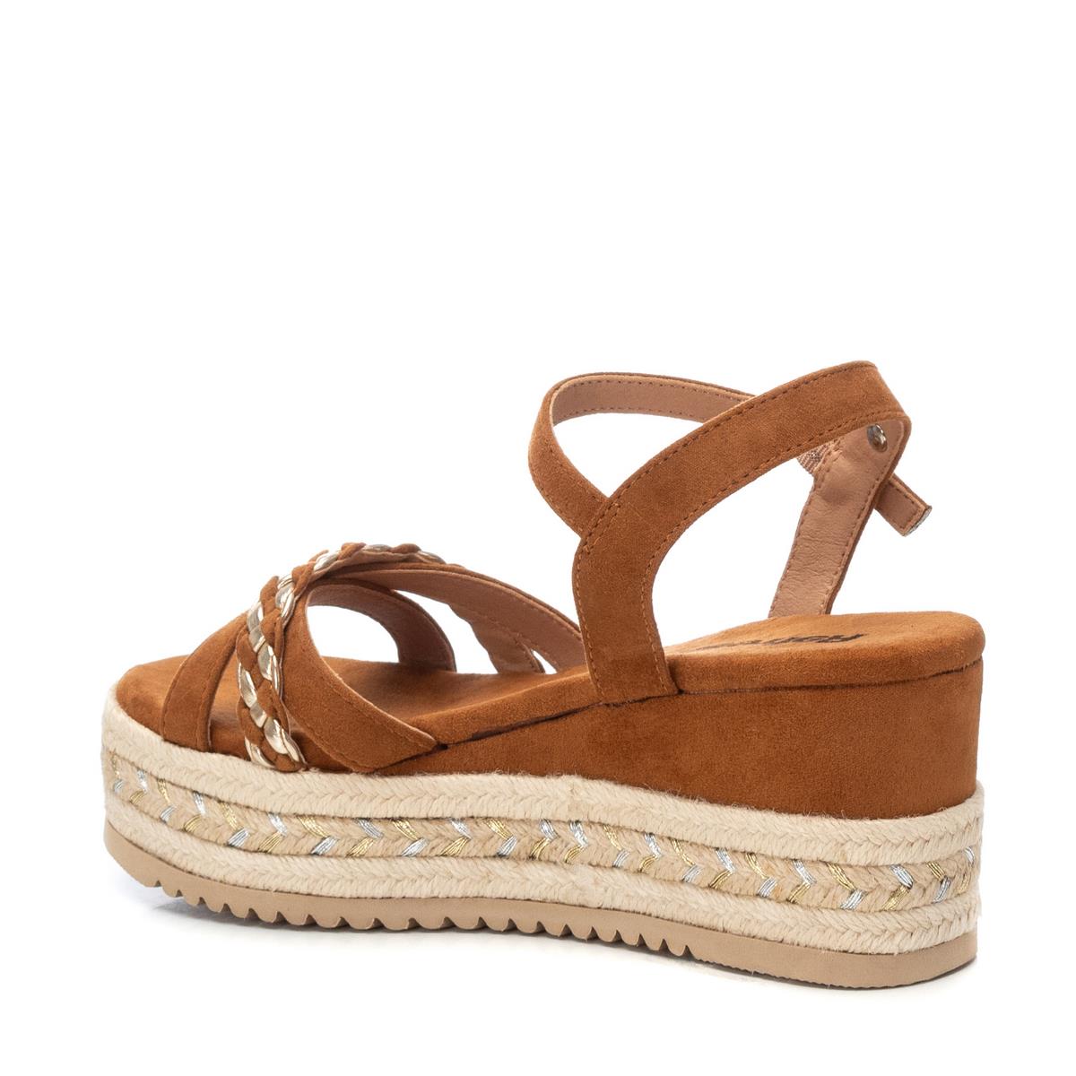 Sandale Coin Décontractée Boucle camel, REFRESH