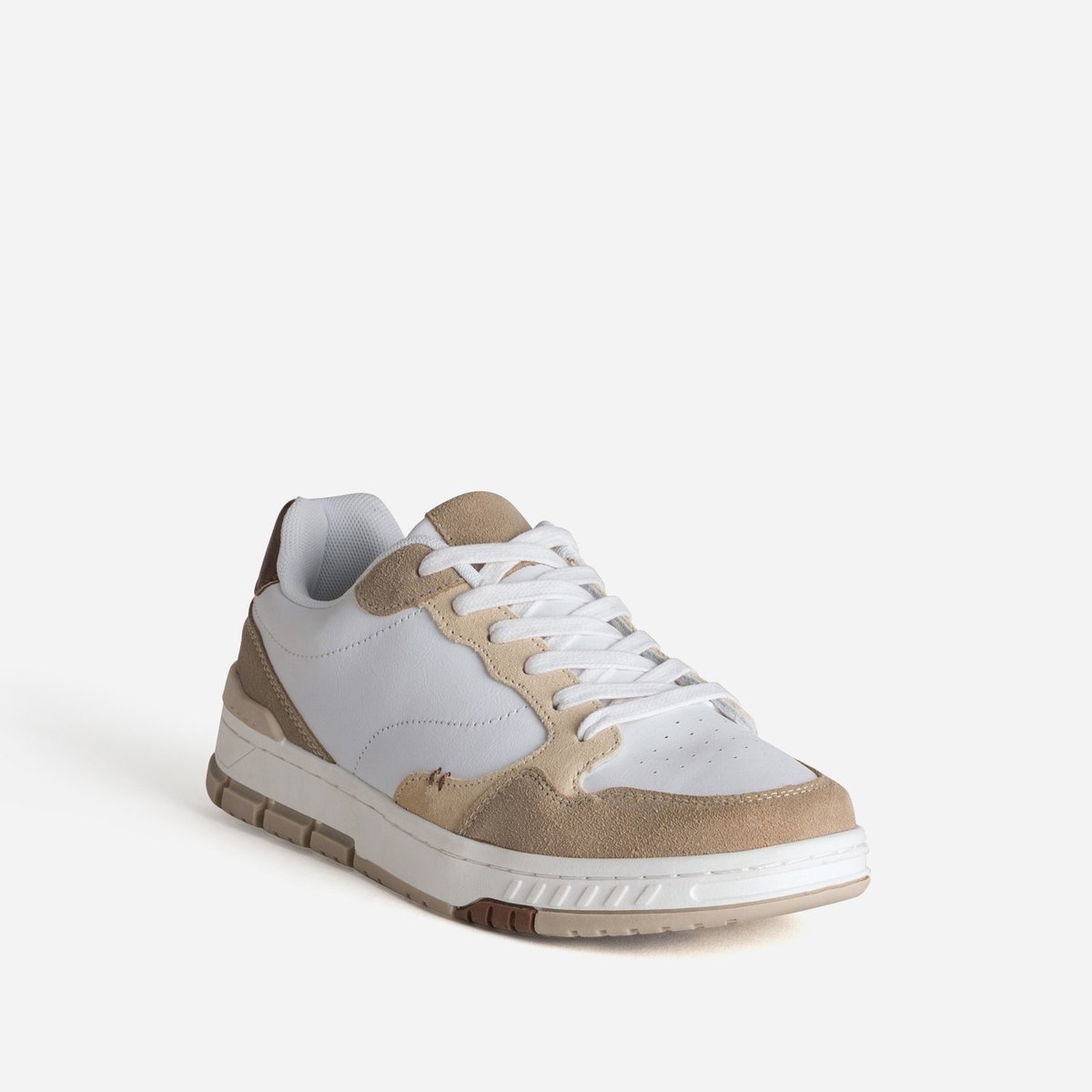 Basket en cuir PHILIBERT blanc, ERAM