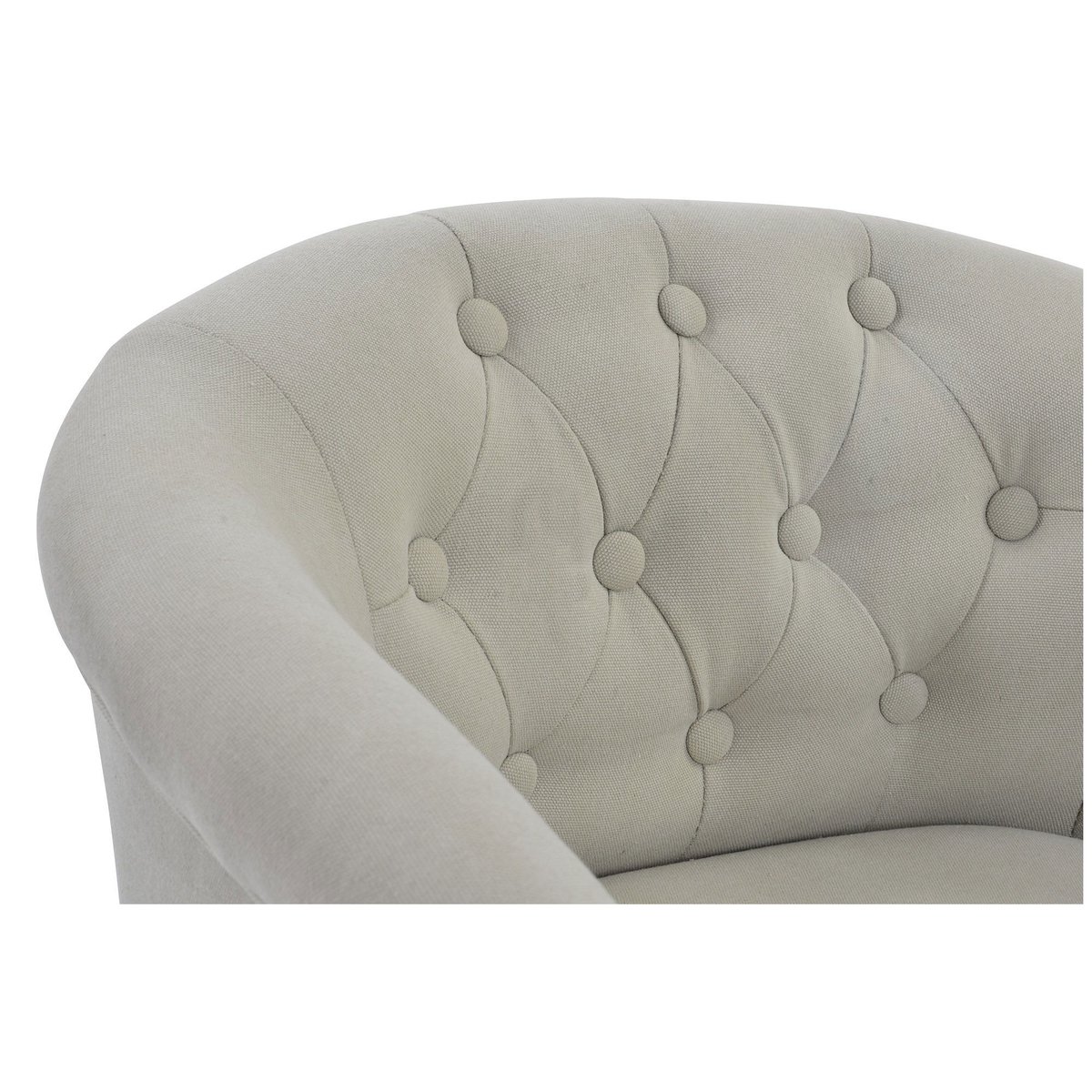 Fauteuil Capitonné Classique Beige beige, WADIGA