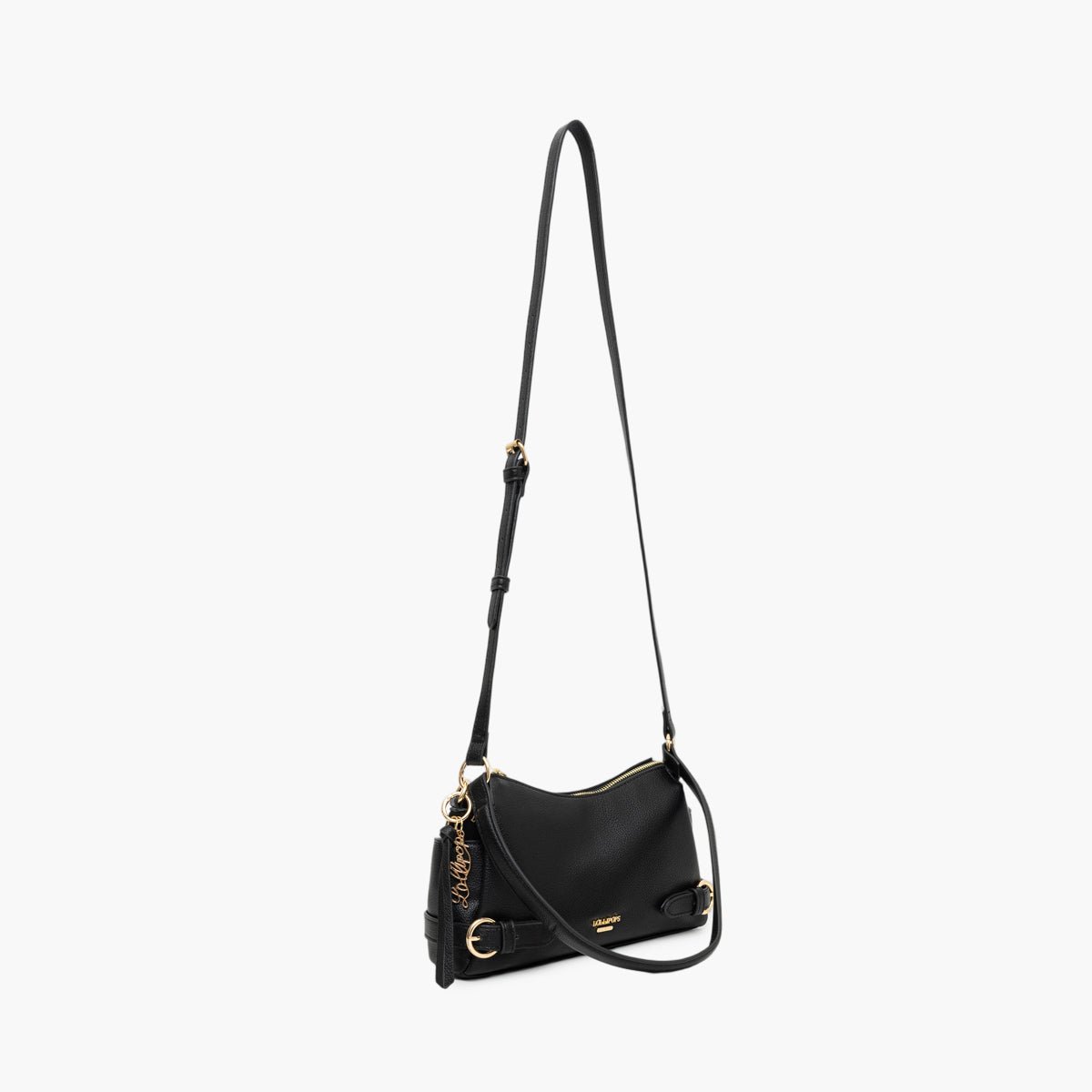 Sac porté épaule Tobi noir,doré, LOLLIPOPS