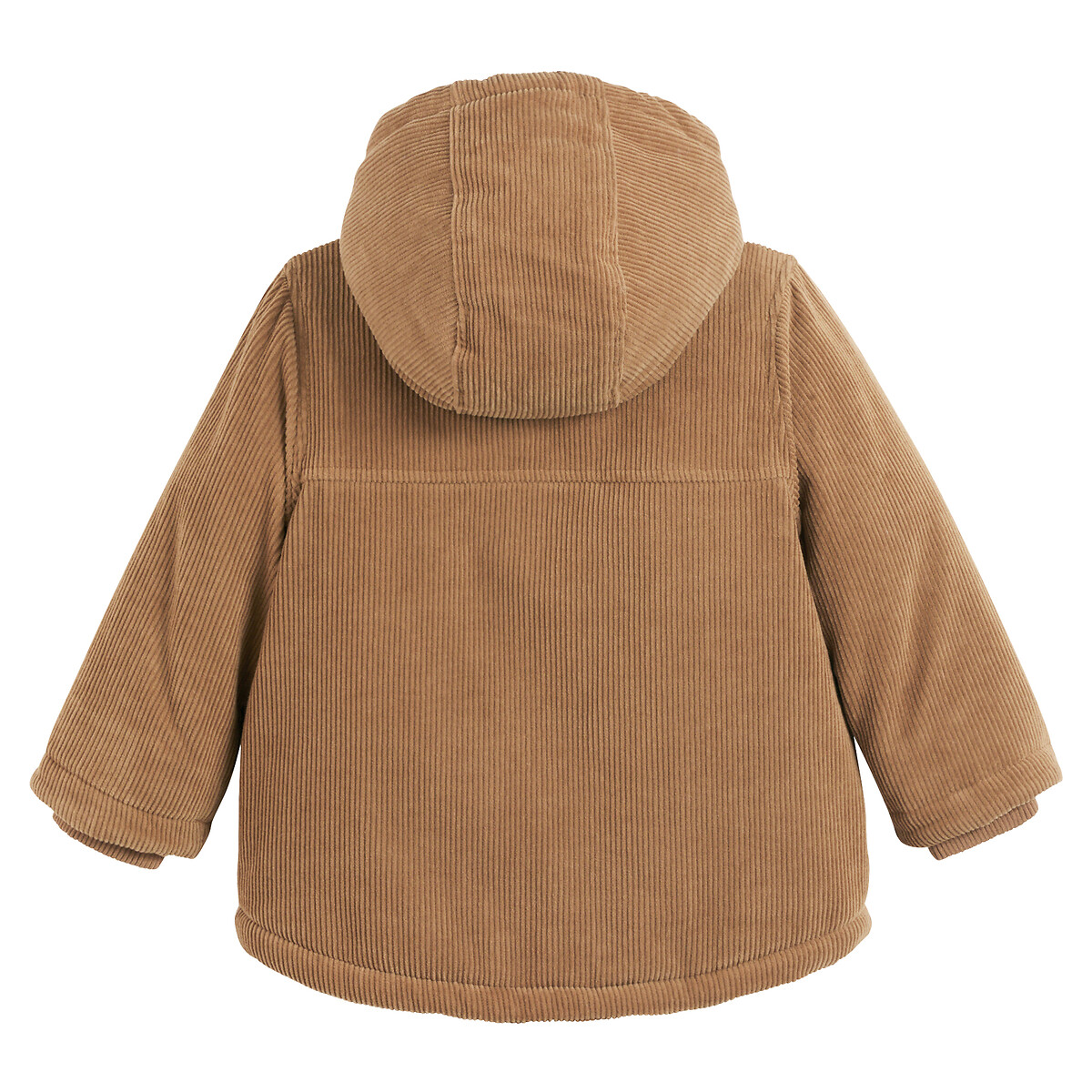 Parka chaude à capuche velours, doublure sherpa beige foncé, LA REDOUTE COLLECTIONS