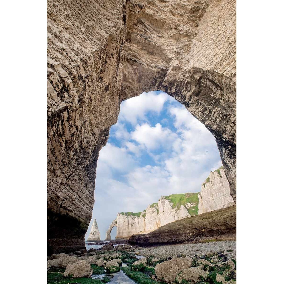 Tableau Mural Etretat Normandie GRANDS ESPACES tableau en verre synthétique, CEANOTHE