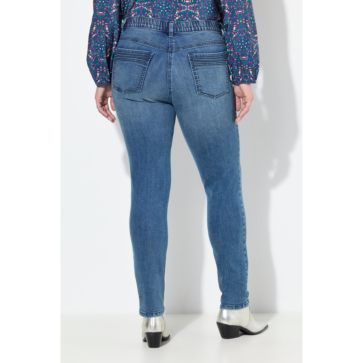 Jean Sarah avec surpiqûres bleu jean, ULLA POPKEN