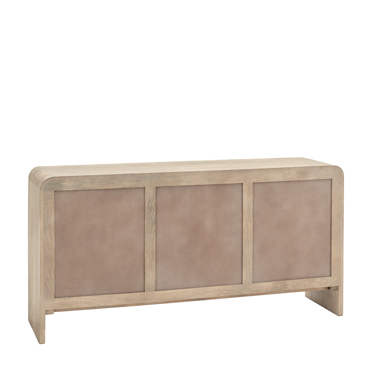 Corven Fluted Mango Wood 3 Door Sideboard wood, SO'HOME